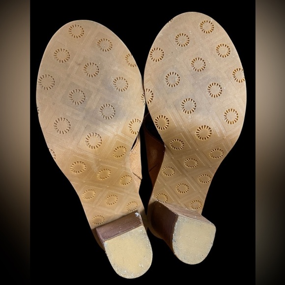 UGG-size 7 CELIA Suede Stacked Heel
Sandals in Chestnut Brown. Worn once! EUC!!! - Picture 12 of 14
